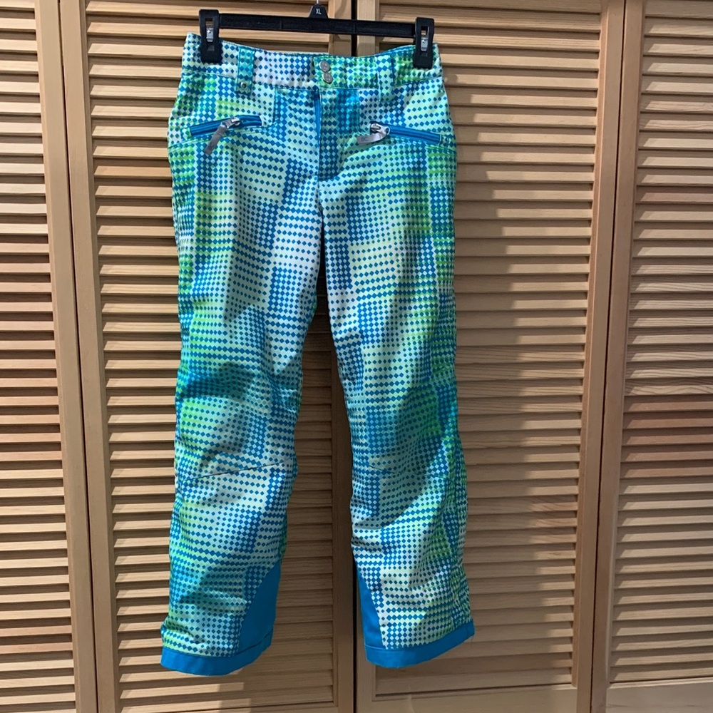 Spyder Blue and Green Ski/Snow Pants